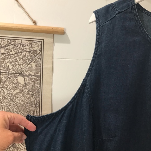 Standards and Practices Sleeveless Demin Top - Picture 3 of 15